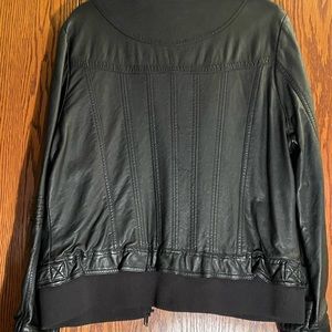 Black leather jacket